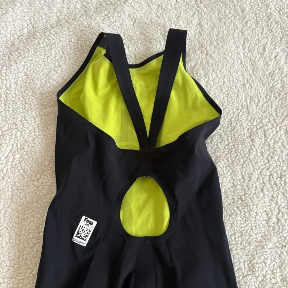 Speedo Kneeskin Fina AQ skinsuit unitard Suit Sports Triathlon skin suit size 24